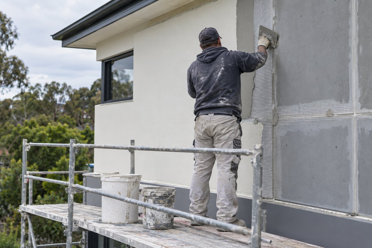 Illustrative photo for Rendering AAC panels and foam cladding
